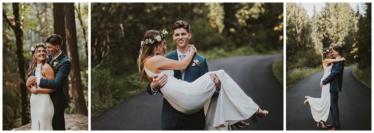 Portland Oregon Woodland Elopement