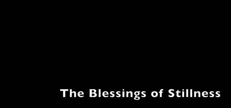 The Blessings of Stillness