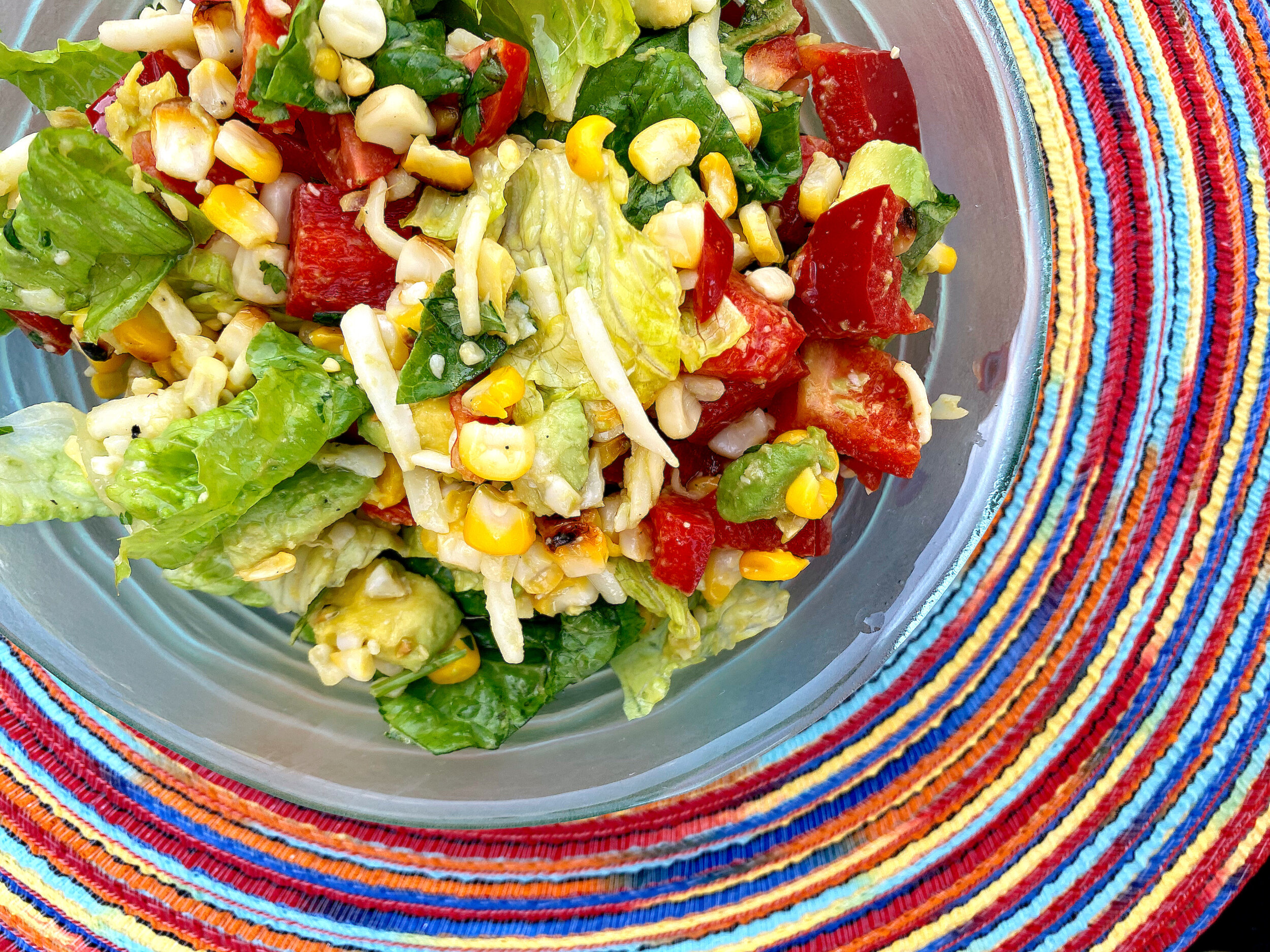 Avocado + Grilled Corn + Cilantro Summer Salad