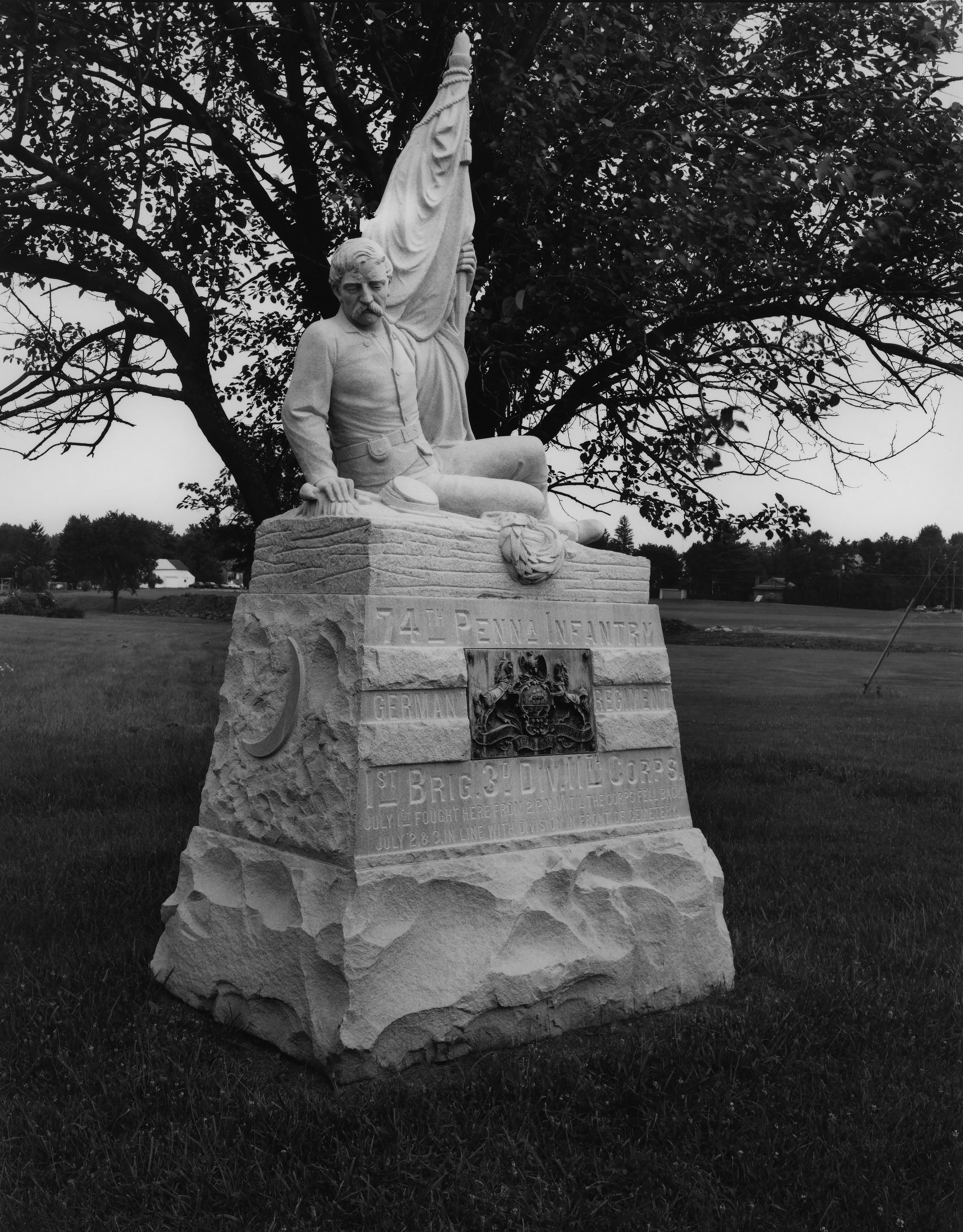 74th Pennsylvania Infantry Monument, Gettysburg, Pennsylvania, 1986