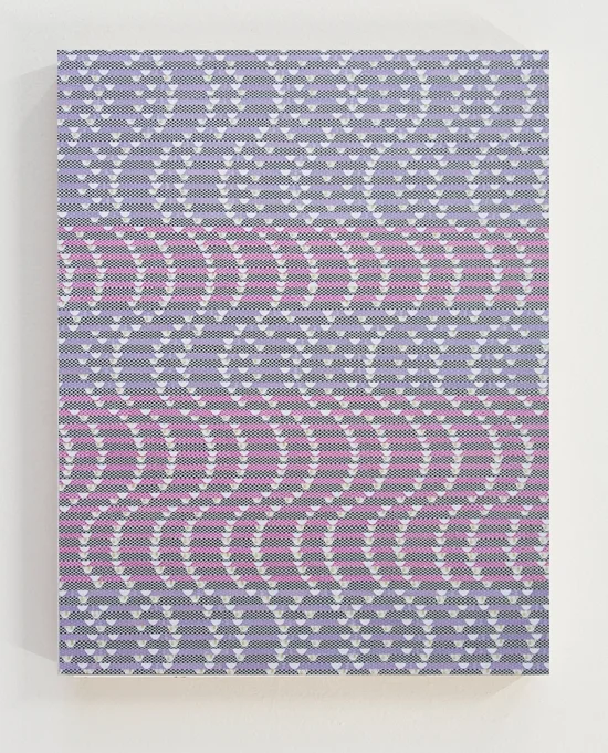 don't want to hold on , 2016, Used casino playing cards on panel, 76 x 61 cm / 30 x 24 in
