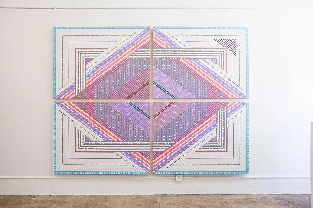 betting' on a loser, I'm gonna have a devil to pay, 2015-16, Used casino playing cards on panel, 235 x 311 cm / 92.5 x 122.5 in