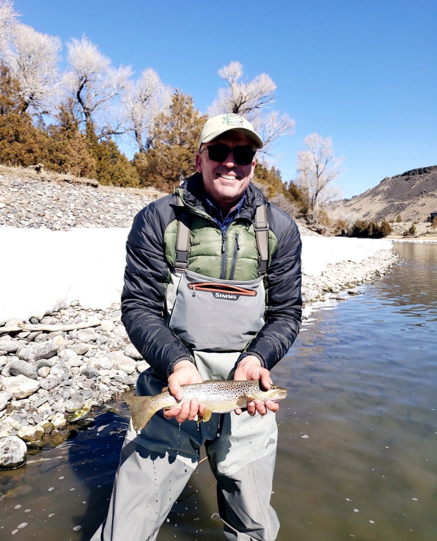 Pretty nice &quot;first fish on a fly rod!&rdquo; Spring is just around the corner, and we are getting out on the River. The fishing is good, but it will get better as our days warm up a little over the next 6 weeks!⁠
⁠
⁠
⁠
⁠
YellowstoneRiverOutfitte