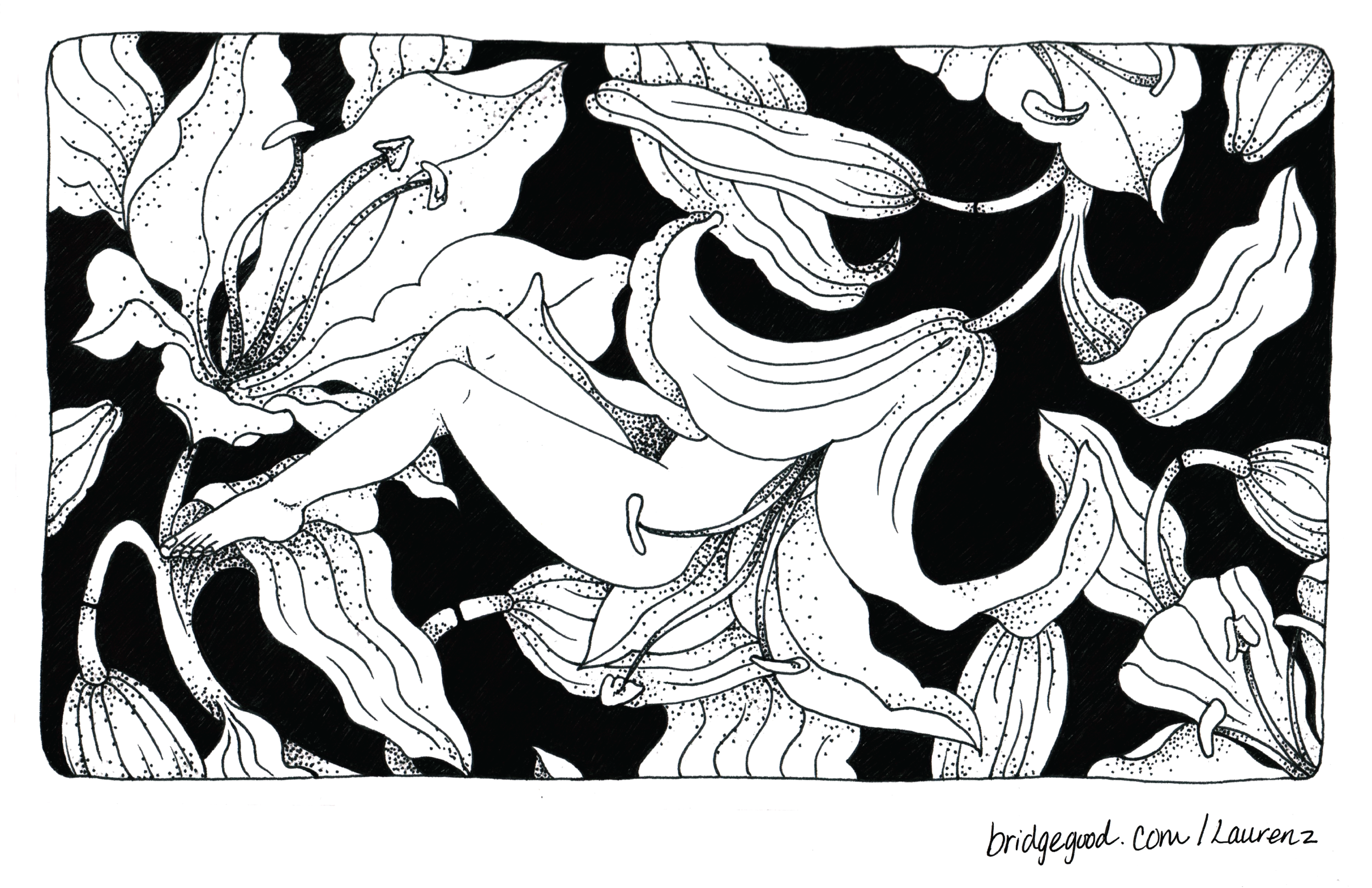  Illustration for collaborative zine and risograph prints. 