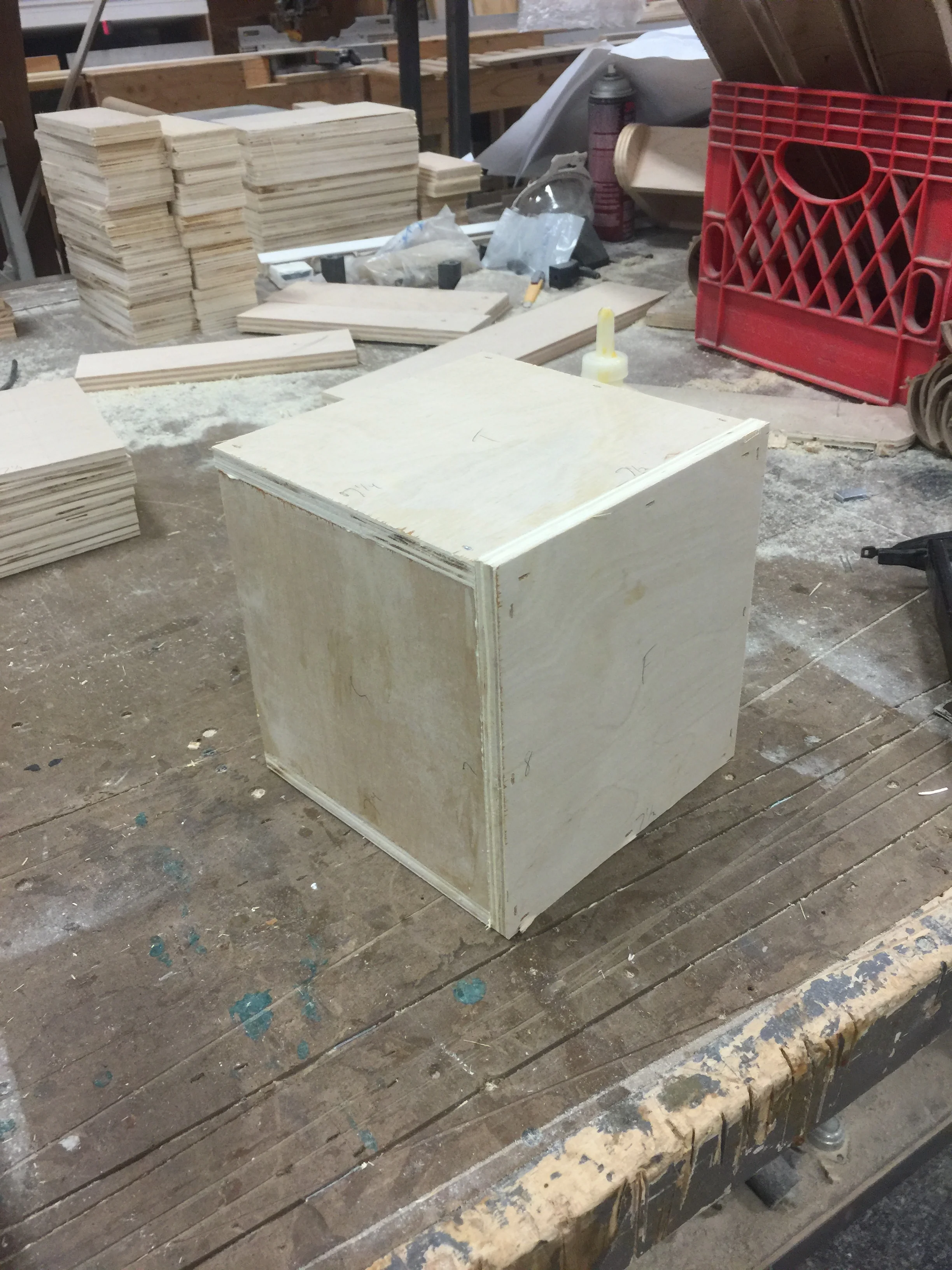 Box completed before detailing 