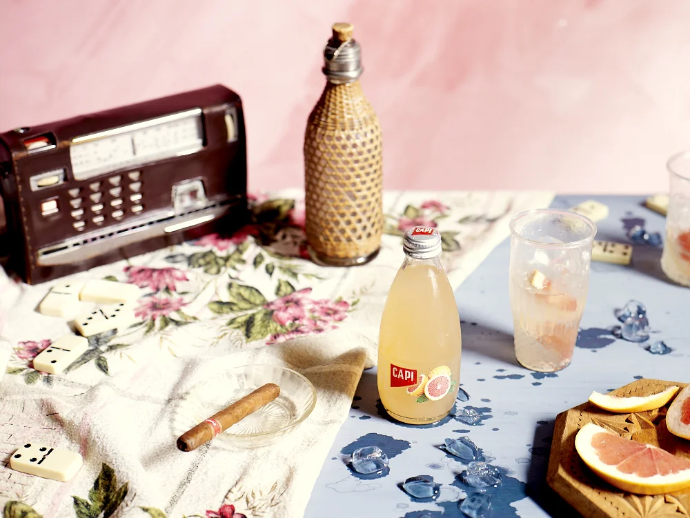 Advertising food styling for Capi grapefruit soda, Melbourne , Australia