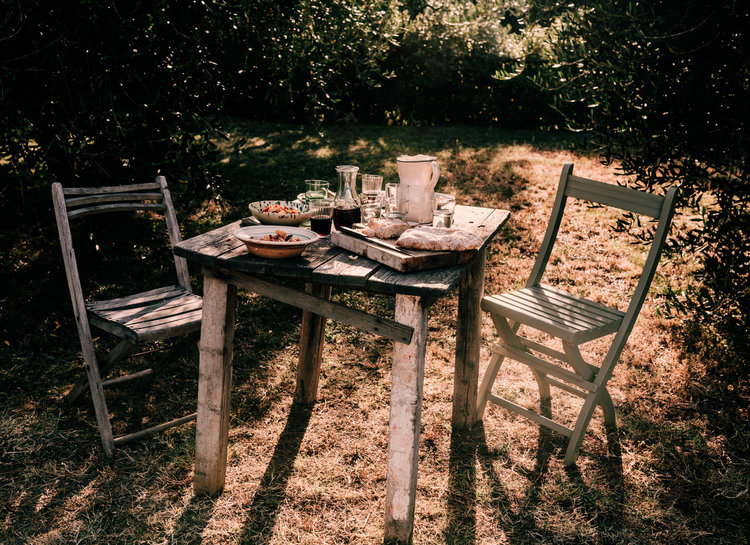 Table setting props and food styling for the book Tortellini at Midnight