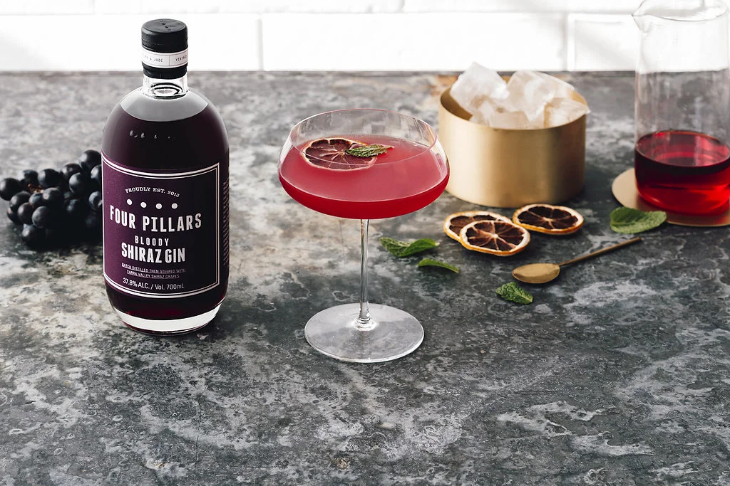 Food, drink and prop styling for Four Pillars Gin advertising campaign