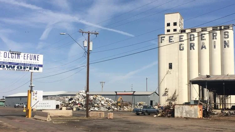 Phoenix site with what was once the Southwest's tallest grain elevator is now home to a recycling company