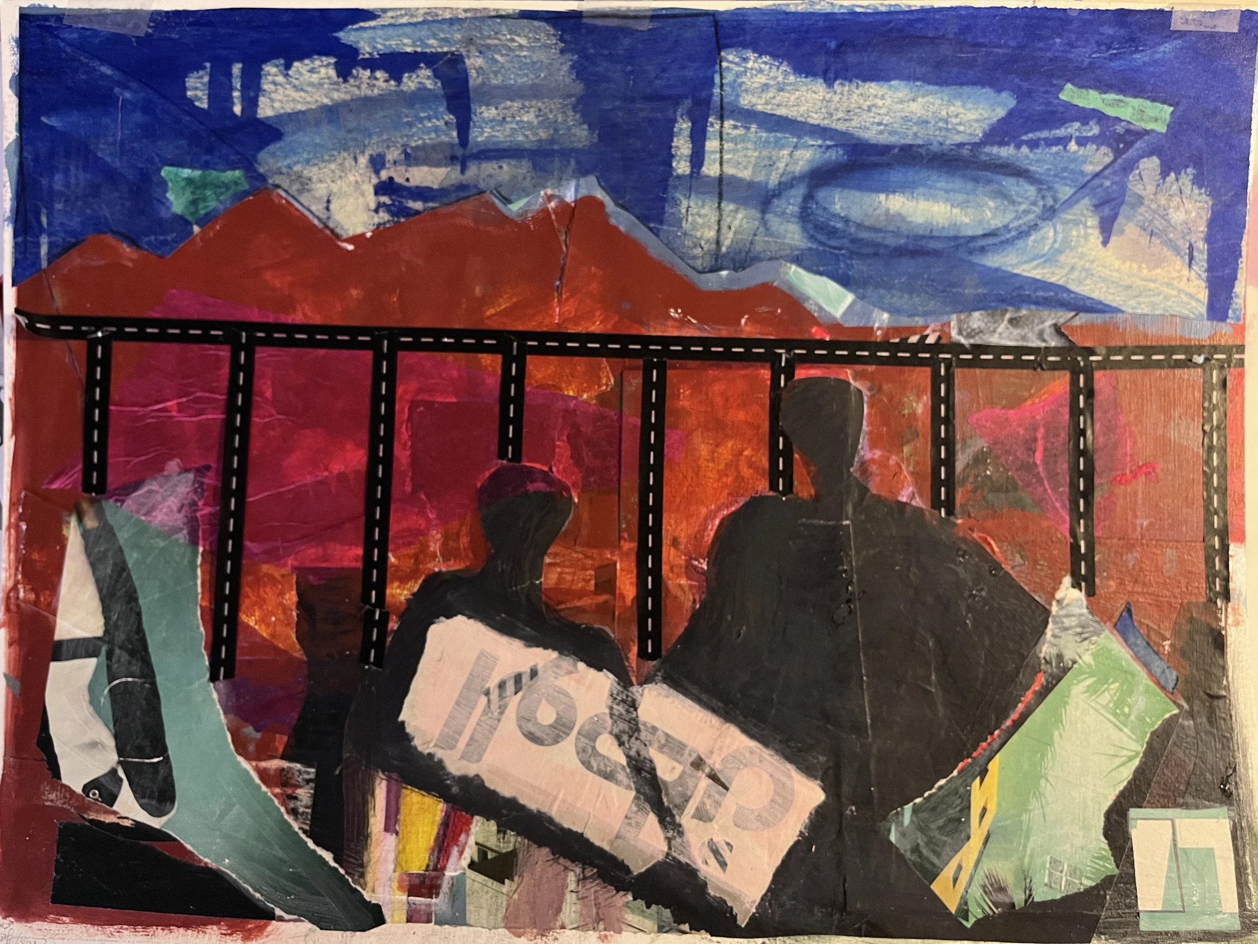 Homeland Denied 15" x 20", mixed media 