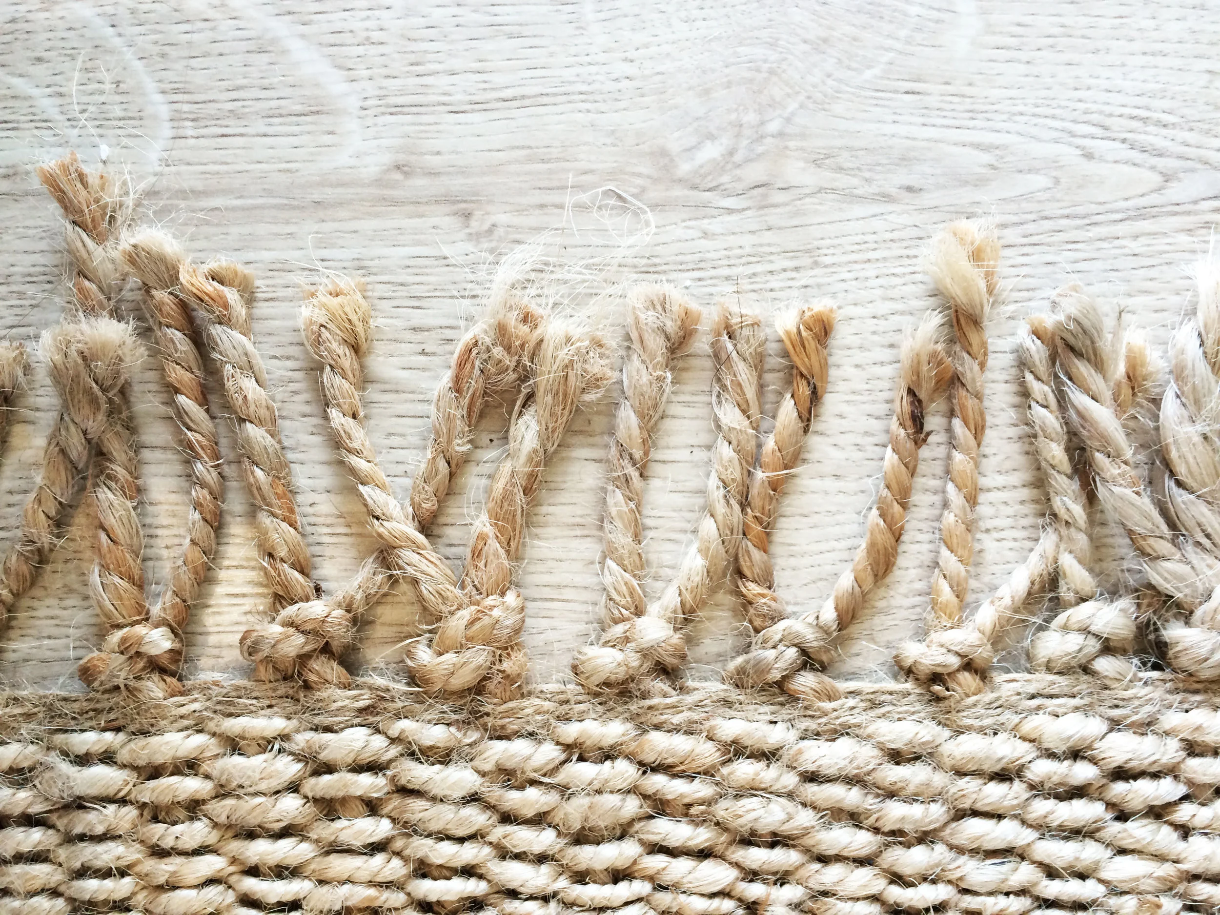 Unique carpet with braids