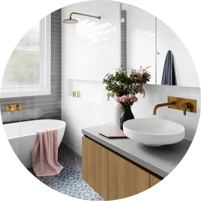 Stylish bathroom design