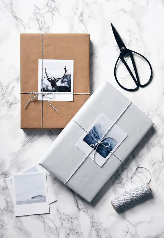 Unique pictured gift wrap