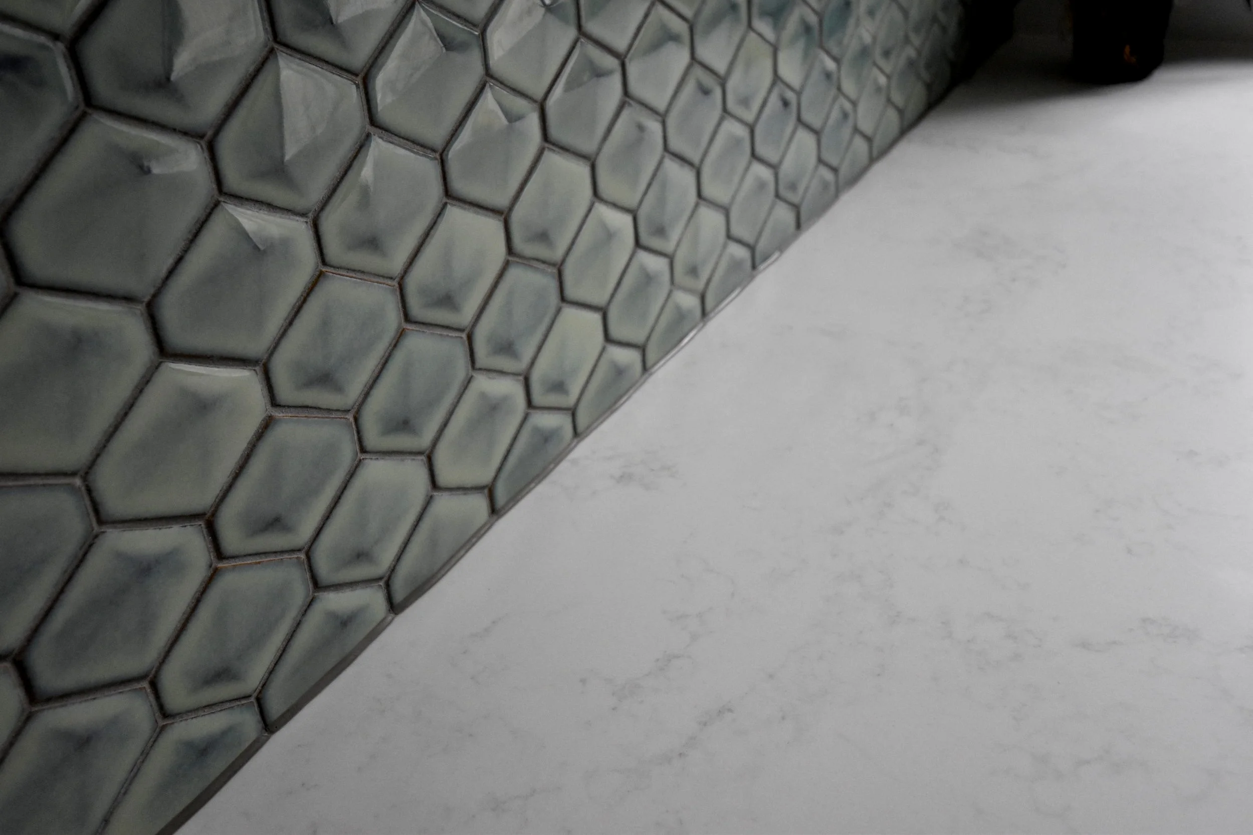 Backsplash tiles from Artedomus .