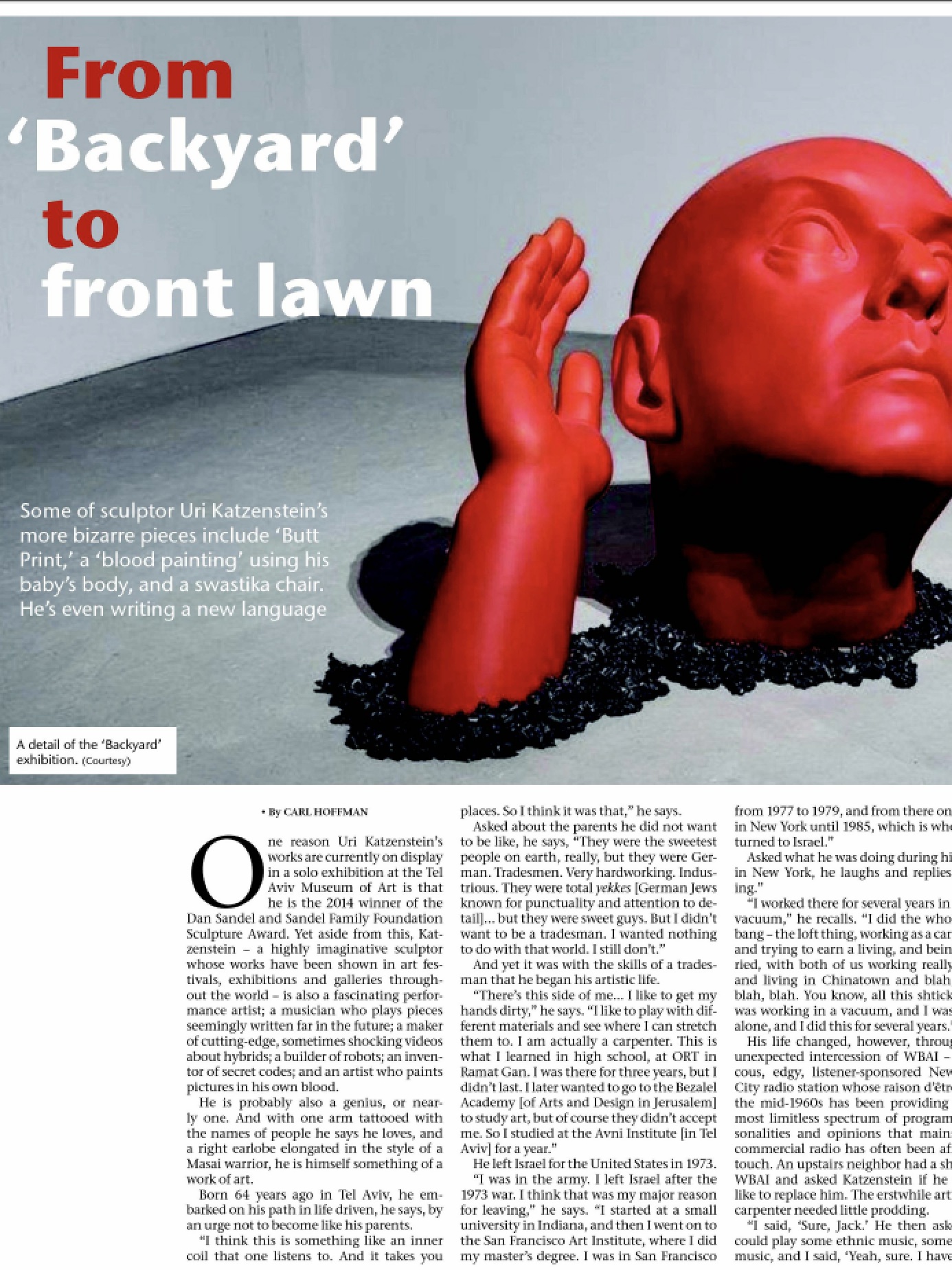 The Jerusalem Post ”From Backyard to Front Lawn” | English