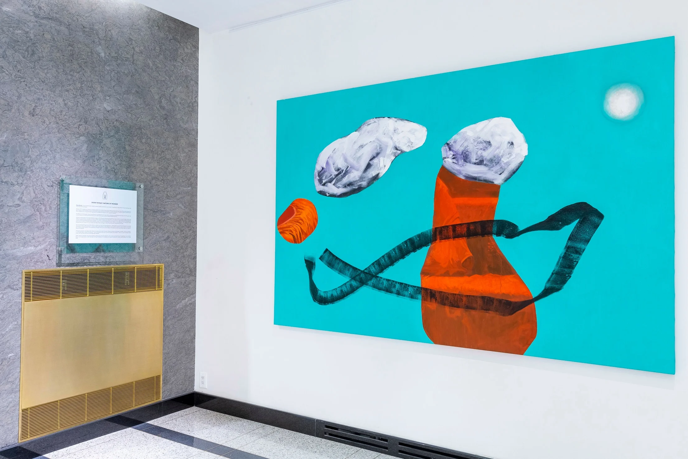 SHONY RIVNAY: NATURE OF WONDER June 13 - September 2, 2019 10 TIMES SQUARE NEW YORK ZAZ10TS was pleased to present “Nature of Wonder,” a new exhibition by Israeli-American artist, Shony Rivnay , featuring his recent body of work reveals a natural curiosity towards form and matter. Comprised of a large series of vibrant paintings, they vary in size and technique, including the painting “Composition 7684” and “Composition 7661”. LEARN MORE