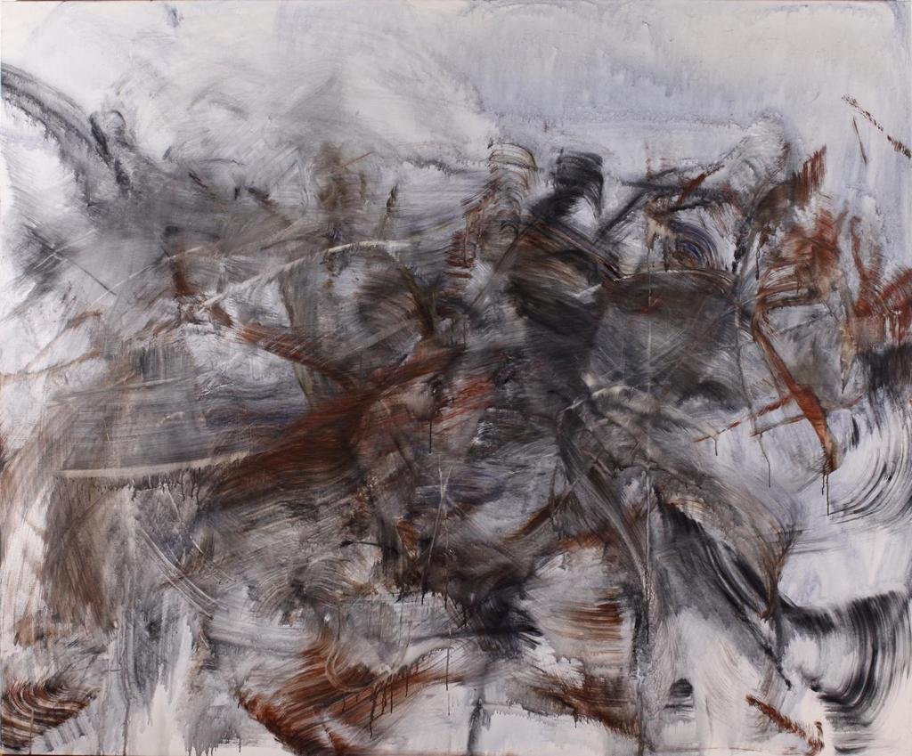 Nicole, (Von Arx) 2018, oil on canvas, 75 x 90 inches