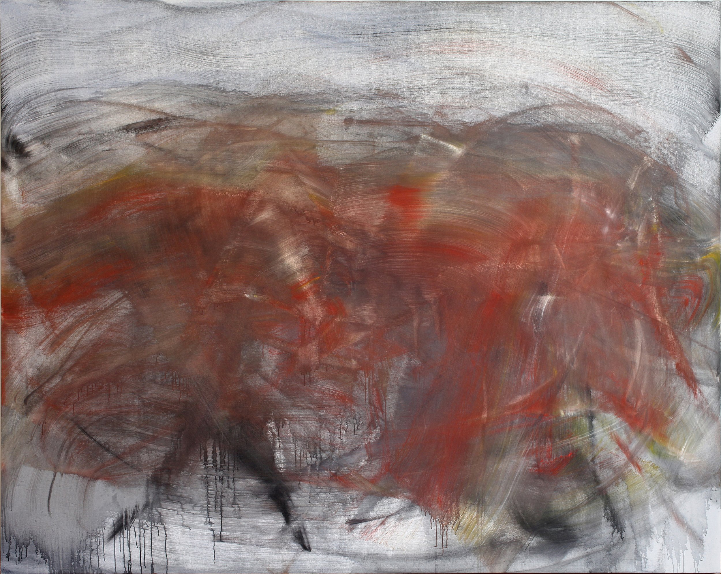 Rebecca (Stenn), 2013, oil on canvas, 88 x 110 inches