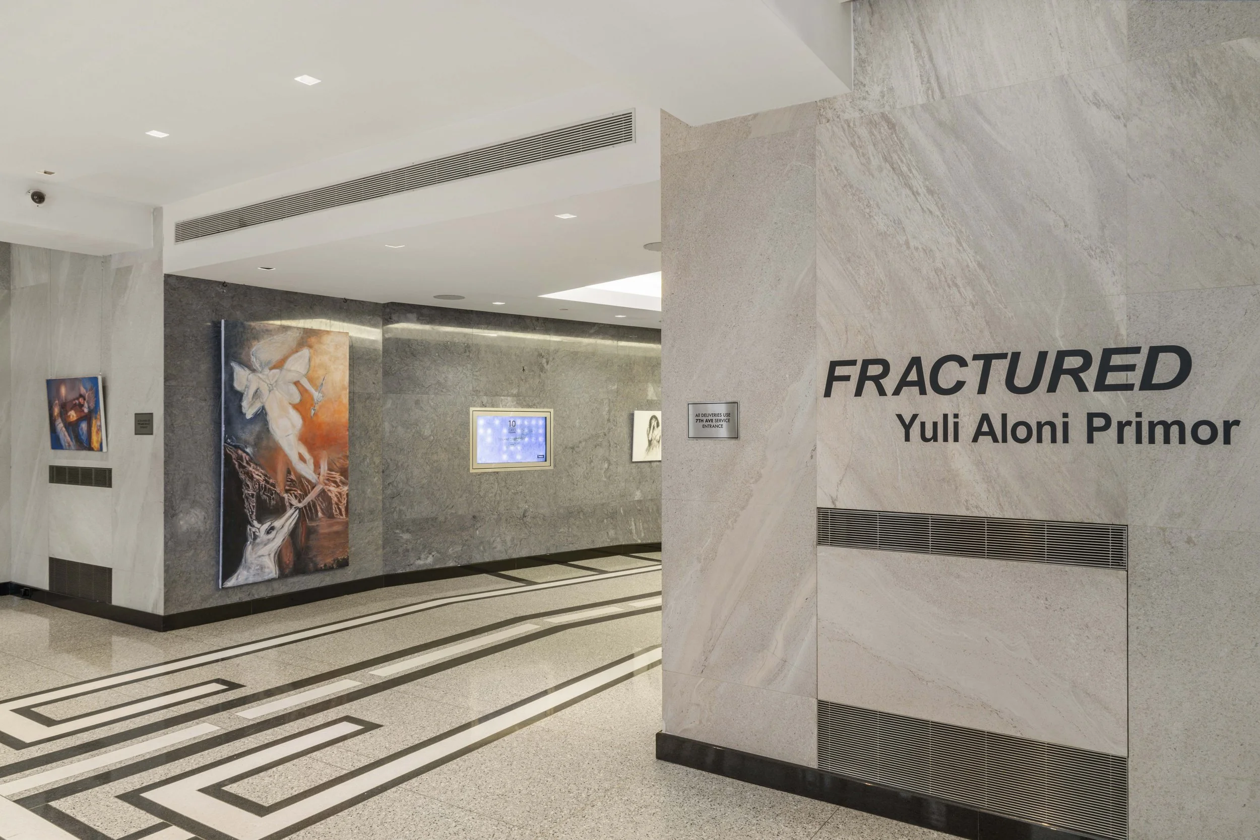 Installation view, Anatomy of an Angel, 2026 | The Messenger and the Wolf, 2026 | Kintsugi Series, 2026