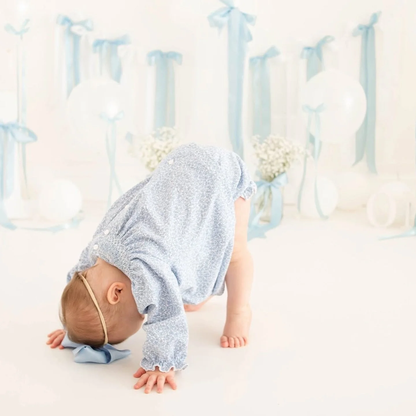 Loved using this blue for Kennedy&rsquo;s first birthday portraits. 🤍
