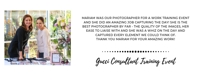 Photographed With Love Events Review - Gucci Consulting