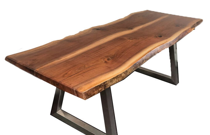 "Live Edge" Library Table