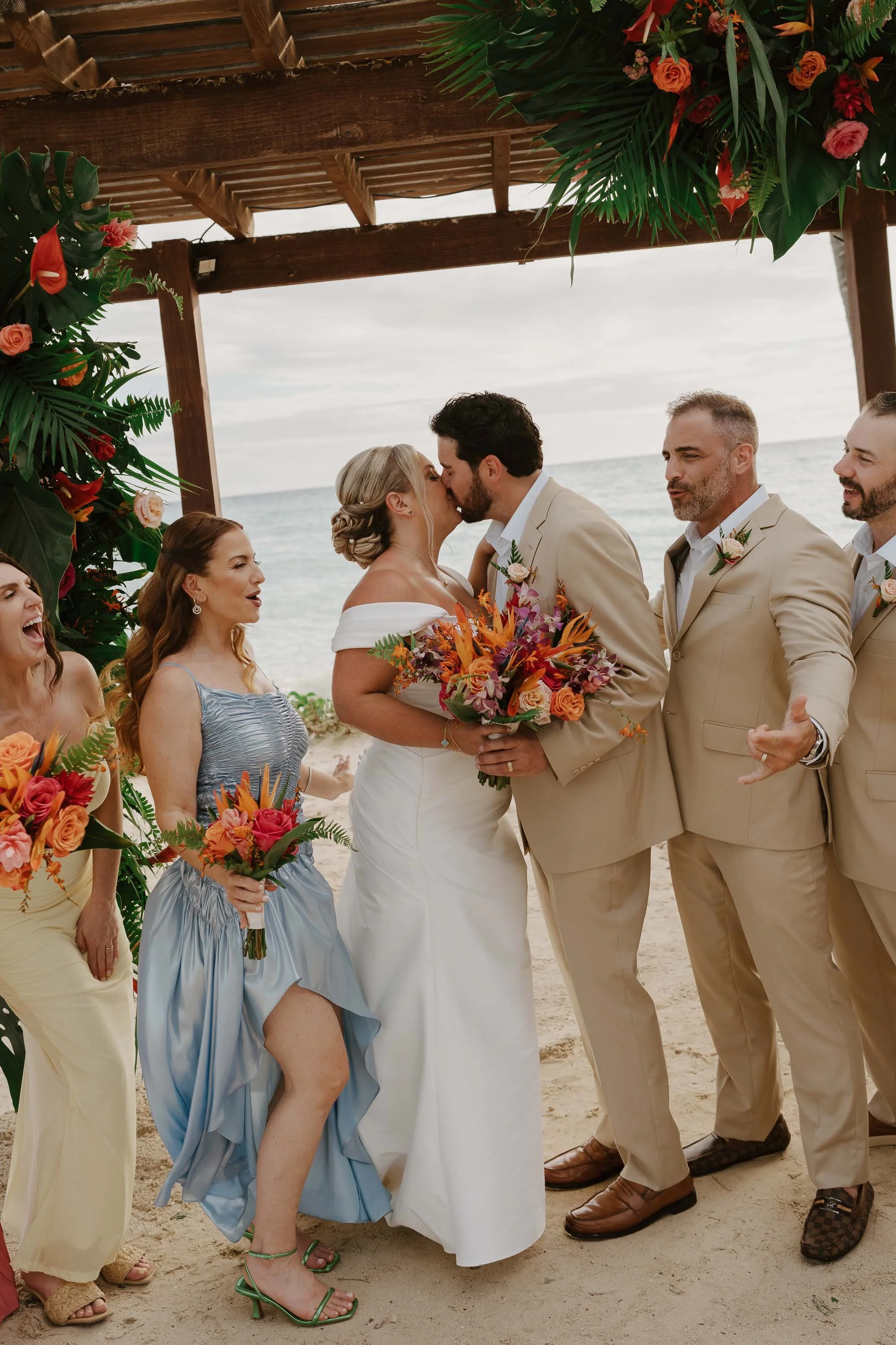 Wedding Photography in Secrets La Romana: The Beauty of The Real Emotions of Lindsay &amp; Marty admist the rain