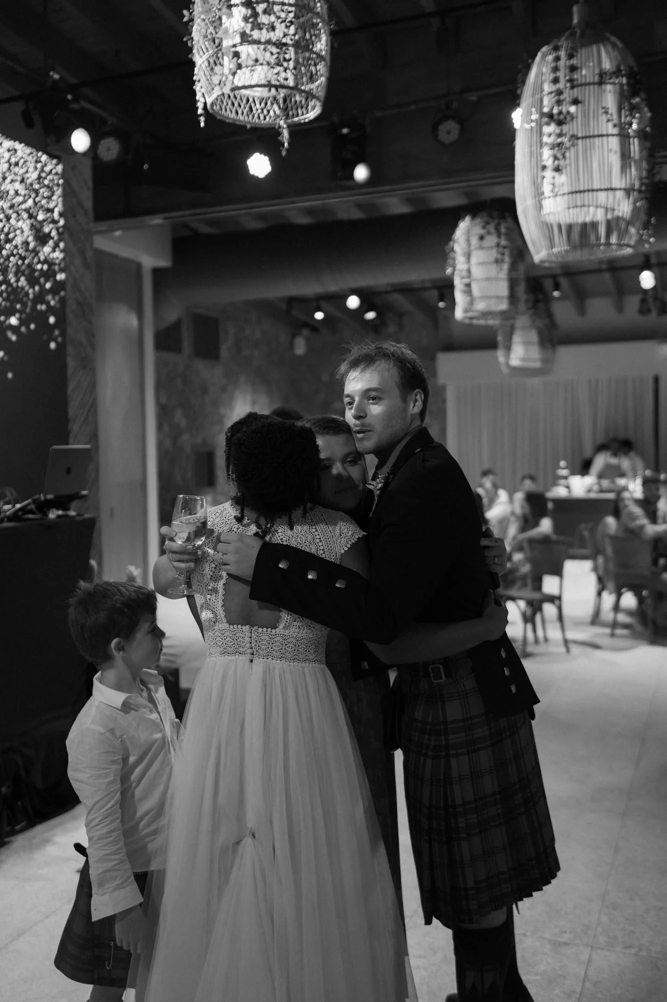 guests and bride and groom wedding chez bisutti wedding dominican republic punta cana