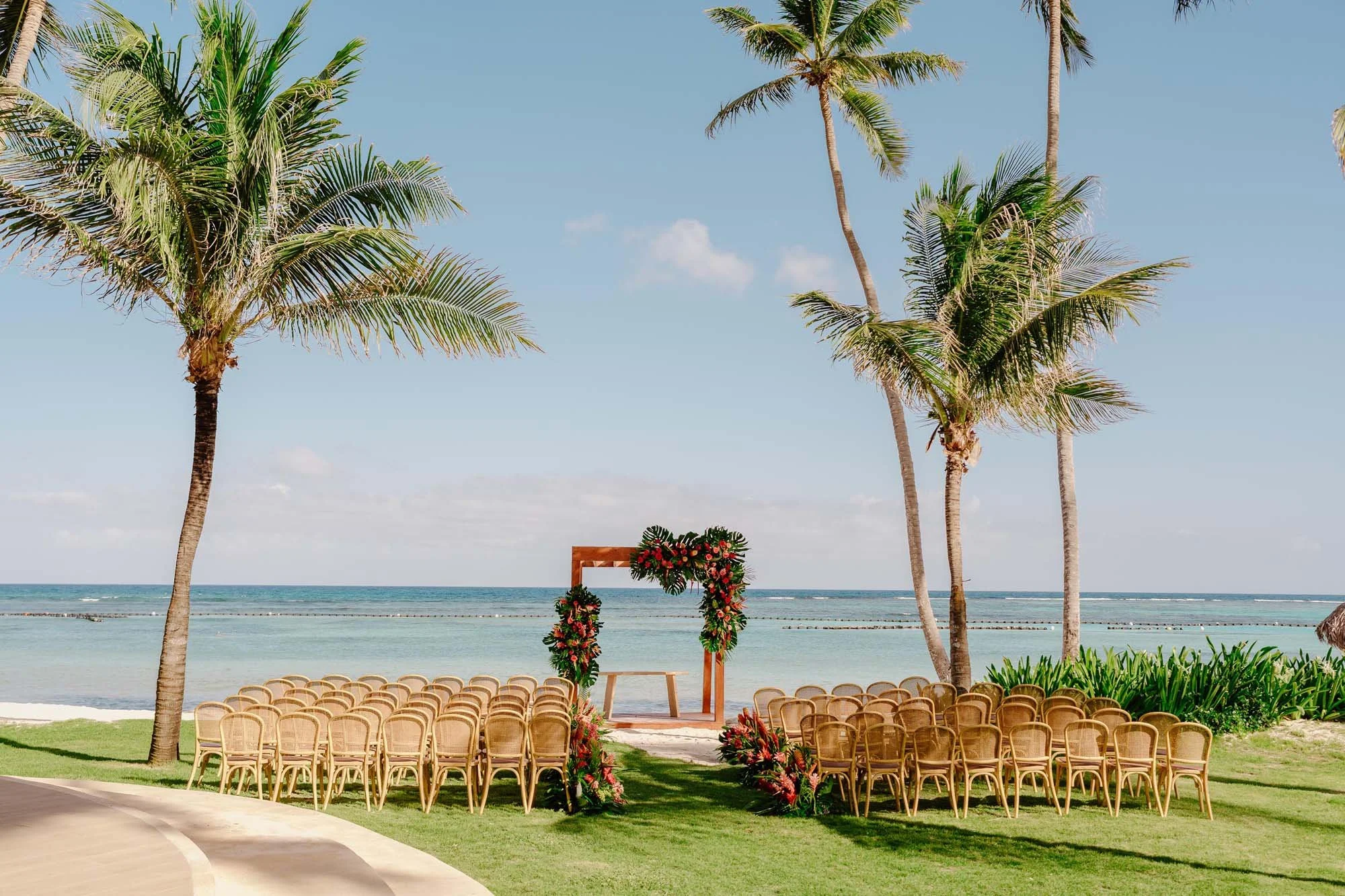 Wedding decor setting in Chez Bissuti Punta Cana
