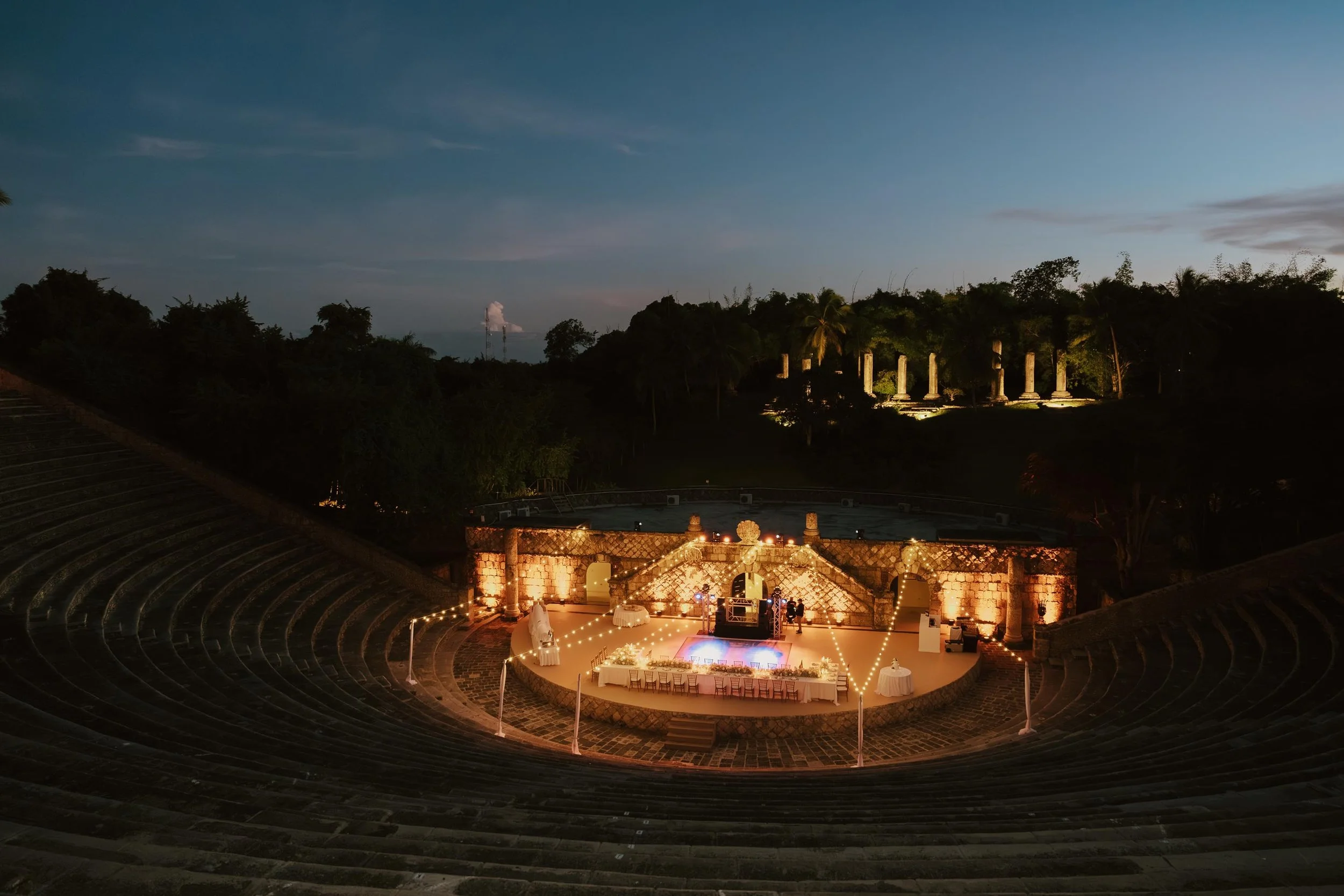 Altos de Chavon in the night