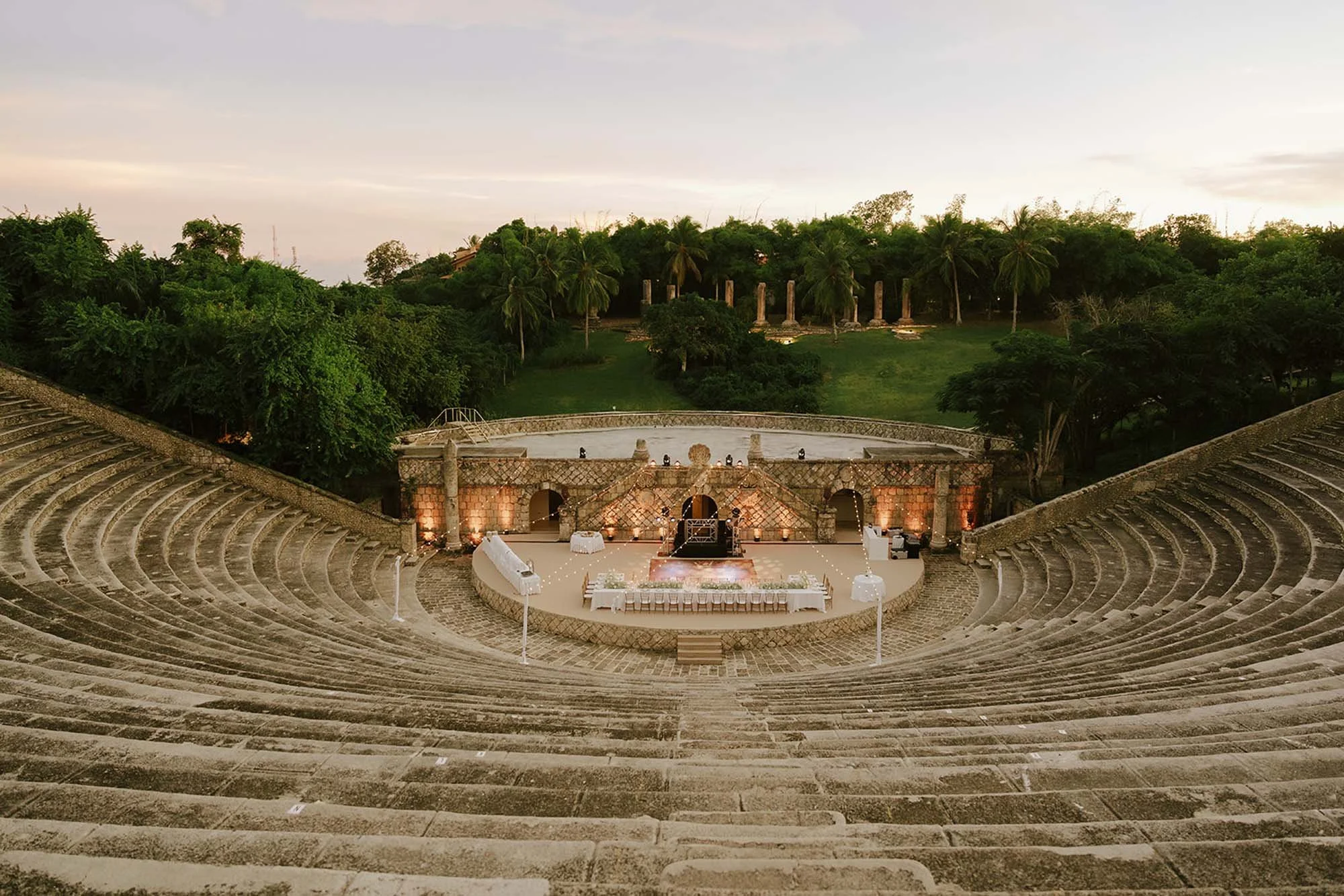 Wide photo of Altos de Chavon in the amphitheather in Dominican Republic
