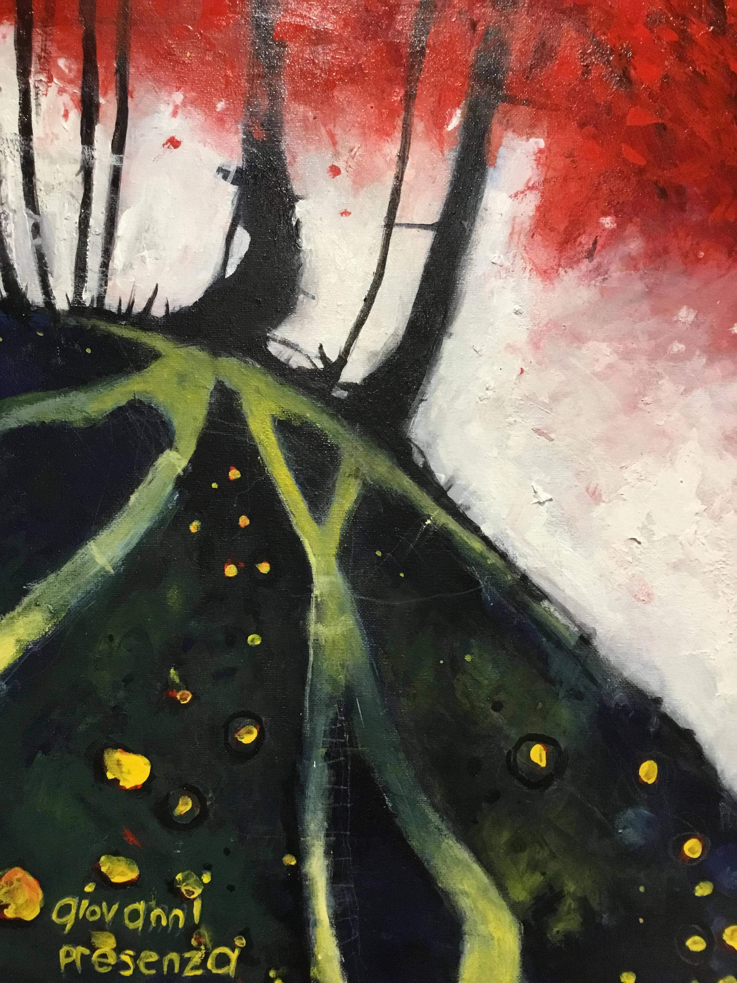 Trees, Acrylic on Canvas, 16x20”, unframed