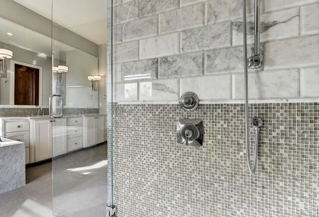 Gray Subway Tile Shower