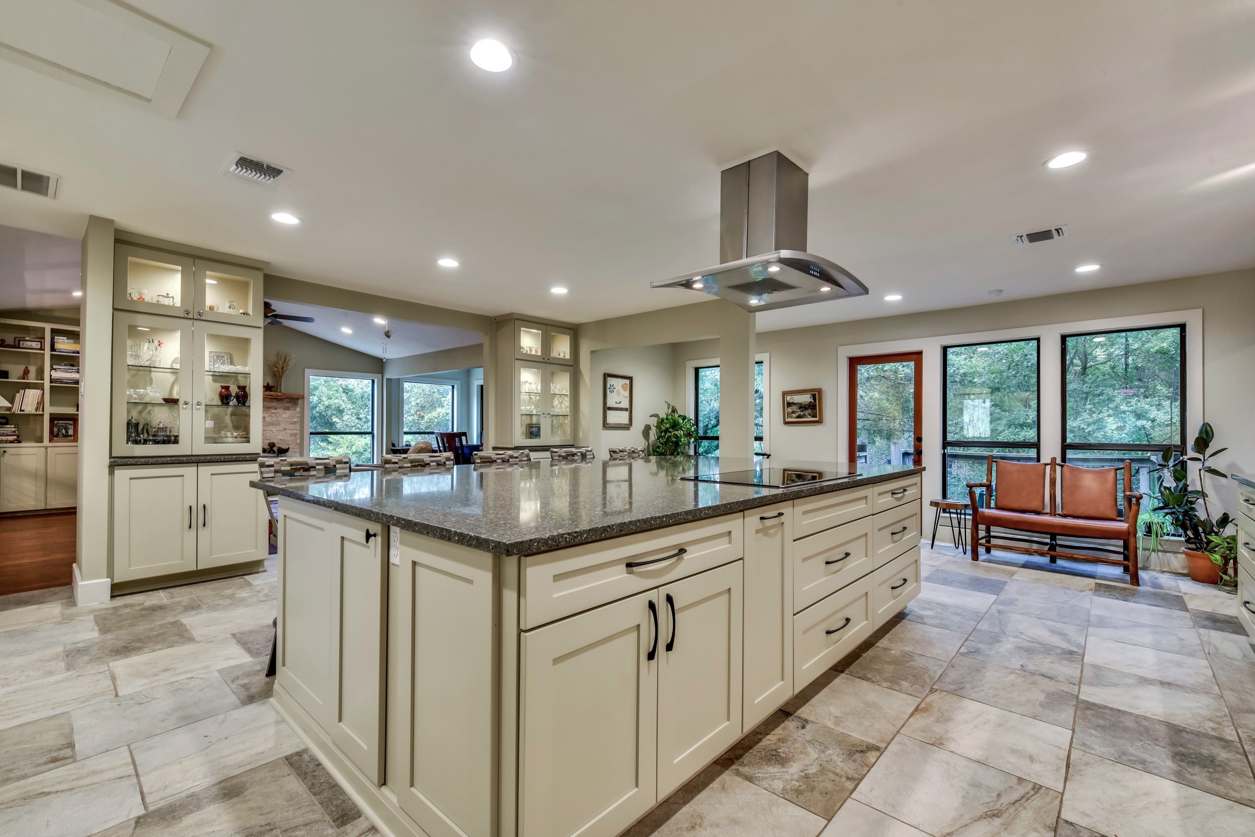 White kitchen remodel interior design 