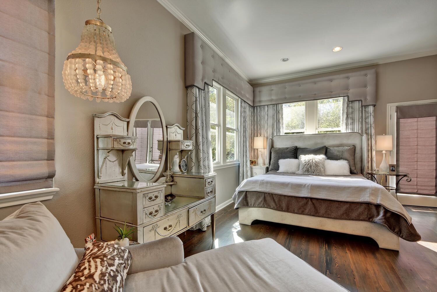 Interior designer bedroom chandelier
