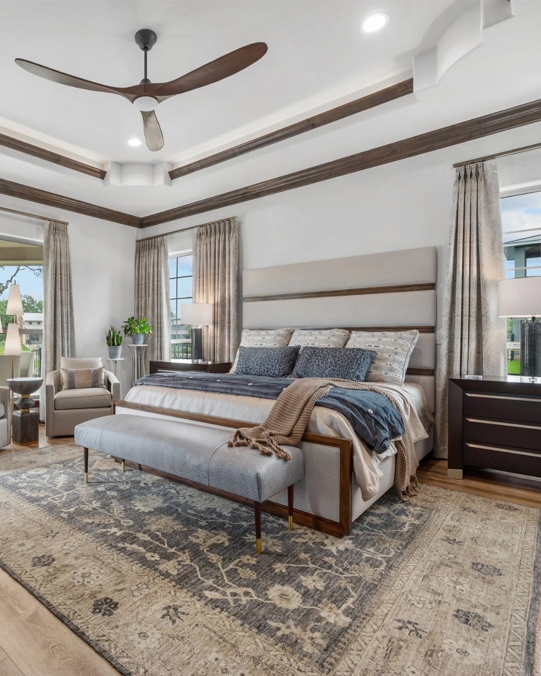 Primary bed before- for rental purposes versus primary after- owner occupied!

A collection of @vanguardfurniture @blacksheepunique and custom draperies and bedding by Dana Ivers gave this space a complete 180! 

#nextlevelaustin #interiordesignausti