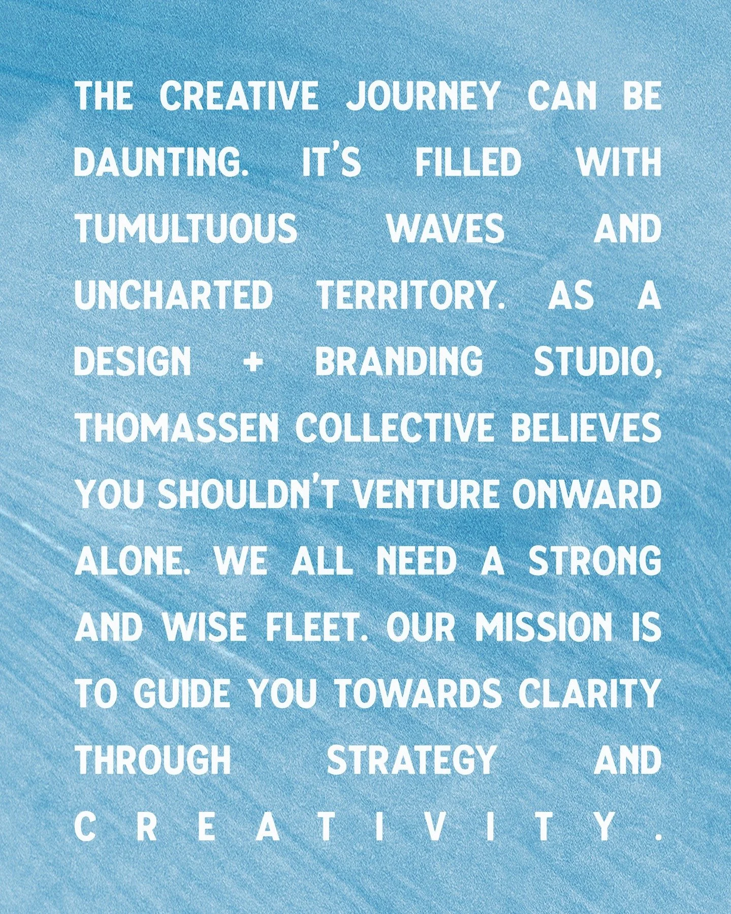 Art Direction and Design for Visionary Leaders and Organizations

thomassenco.com