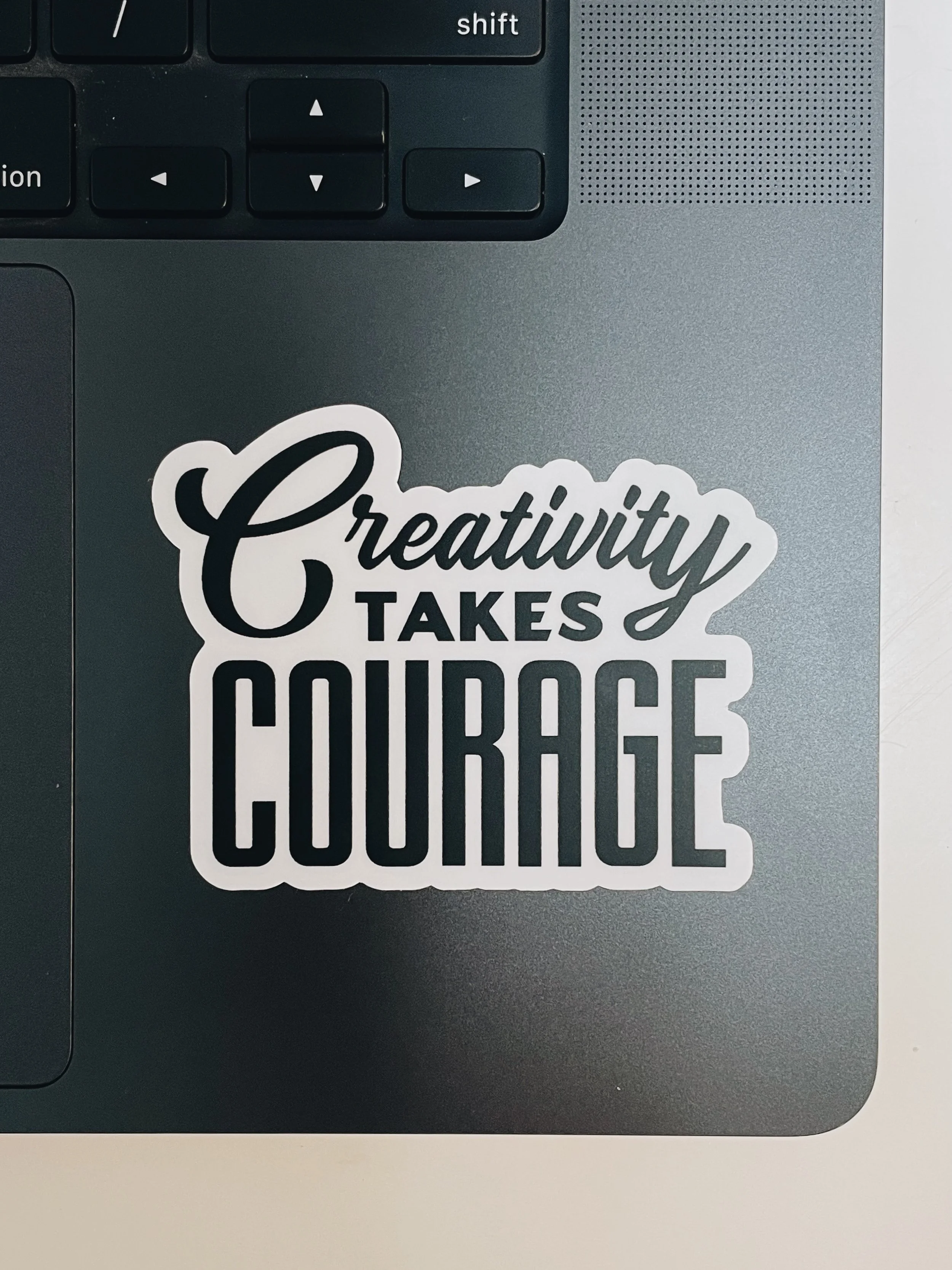 Sticker giveaway! I&rsquo;ll mail a free sticker to the first 3 people who comment about what this phrase means to them:

👉Creativity takes courage 👈

🎨 and for the fellow lovers of quality and details, these are super durable vinyl stickers (weat