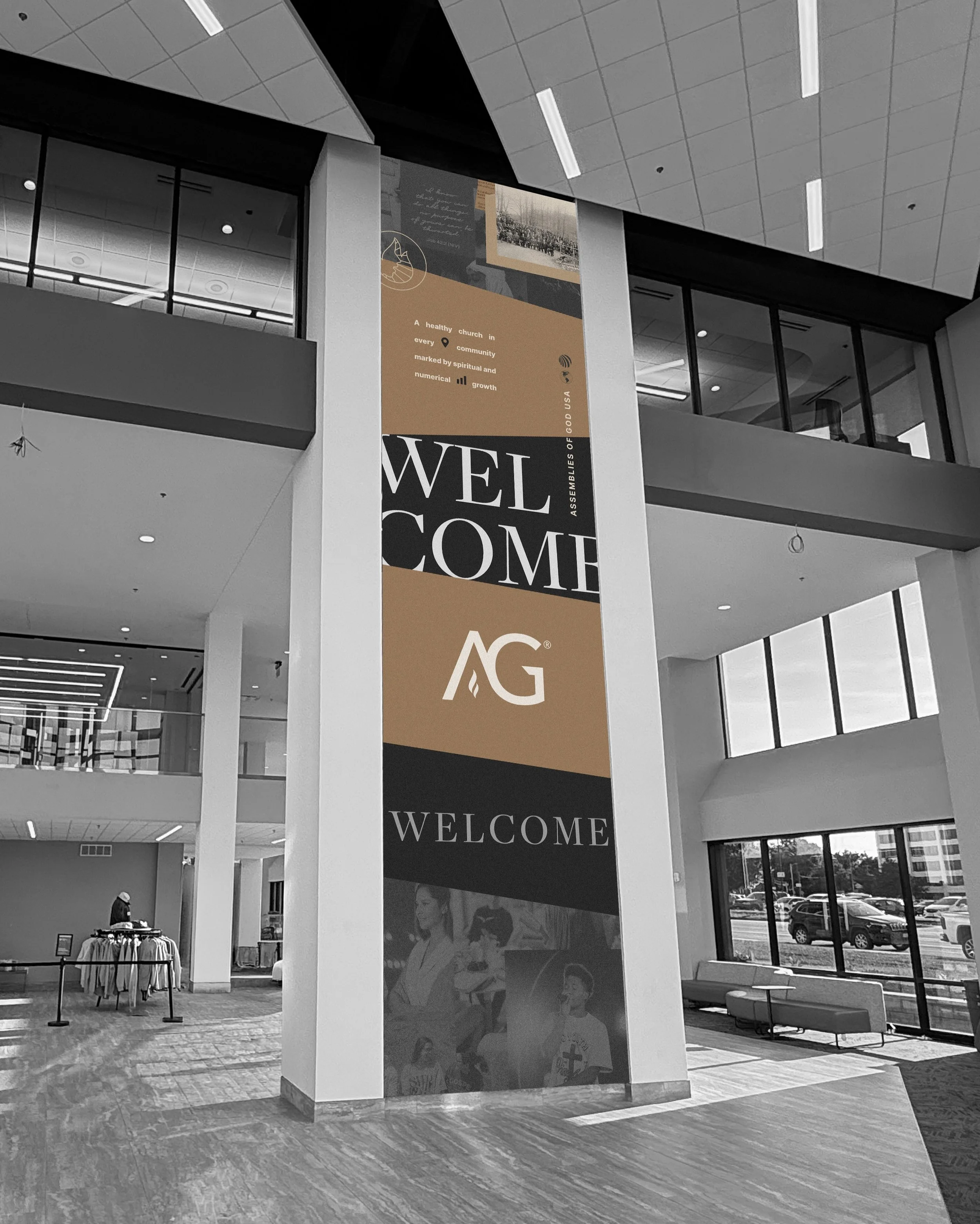 New work 🎨 Loved connecting with the @ag_usa comms team earlier this year to develop and create LED content corresponding with the grand opening of their renovated national office. Shoutout to Jared Rodgers, Angela Moody, and Mark Forrester for the 