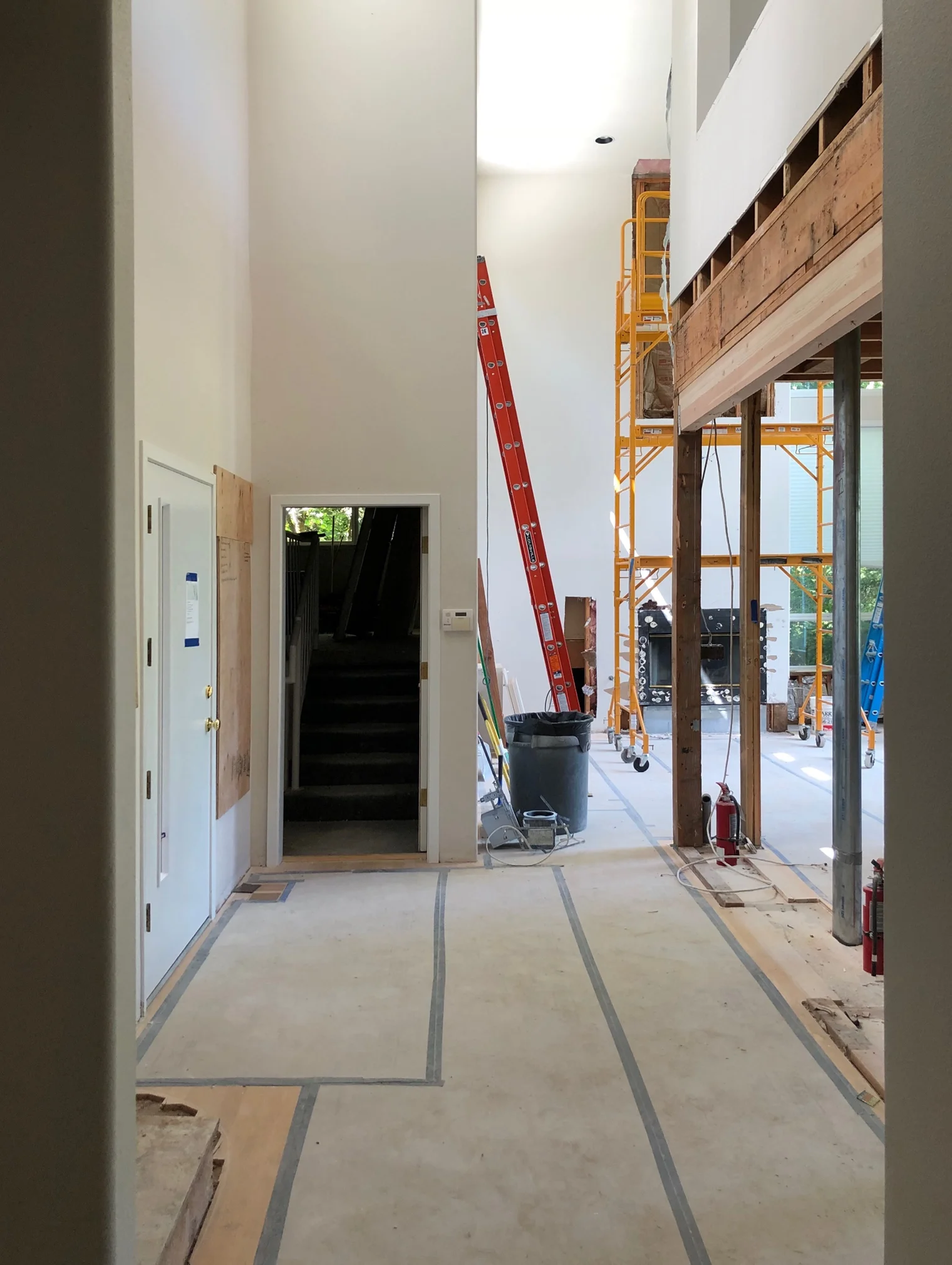 Entrance, in-progress