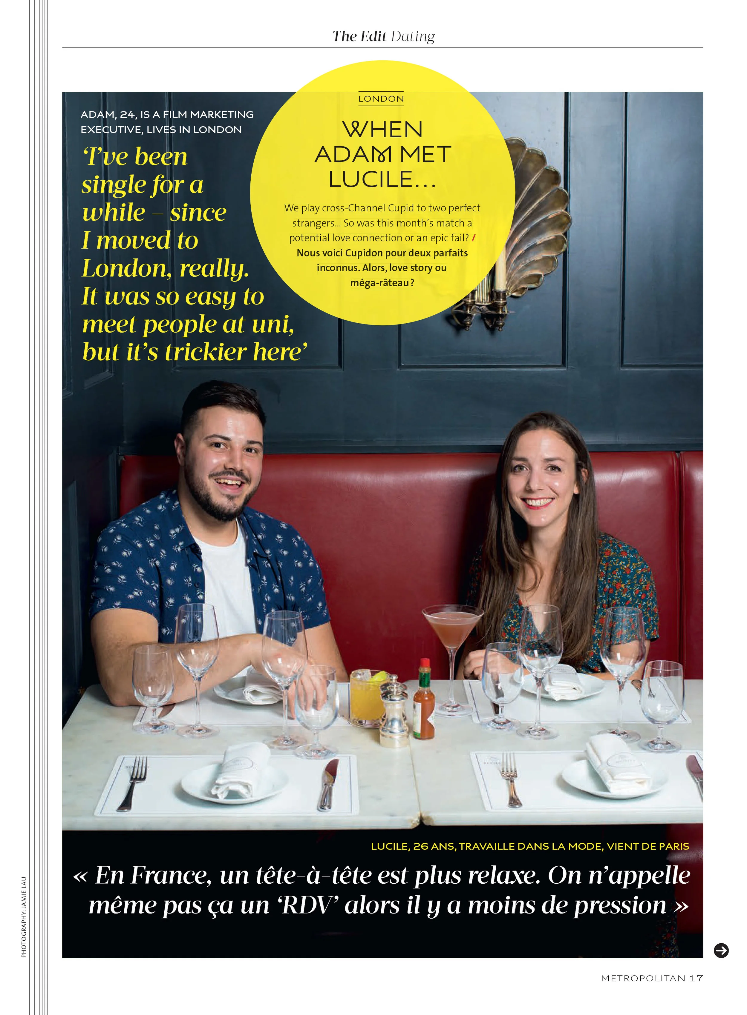Eurostar Magazine | Blind Date Feature