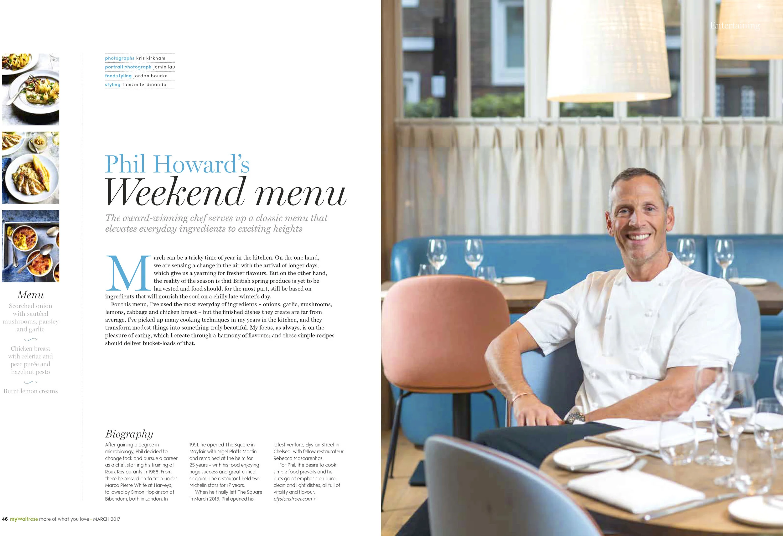 Waitrose Magazine | Phil Howard