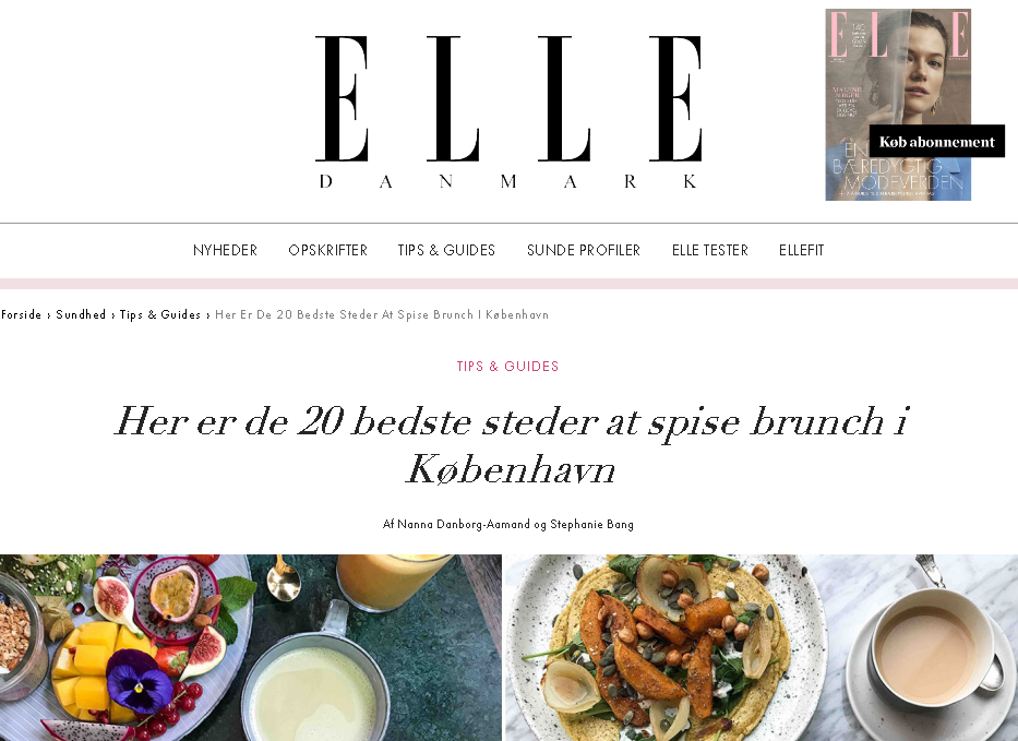 Elle priser brunch hos simpleRAW 