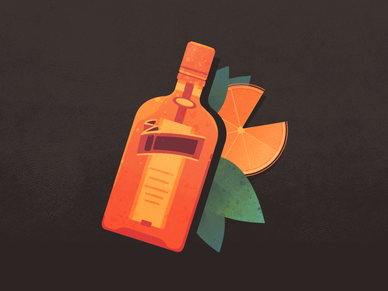 Cointreau Cocktail Illustration