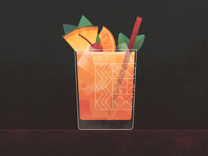 Cocktail Mai Tai Animation 02