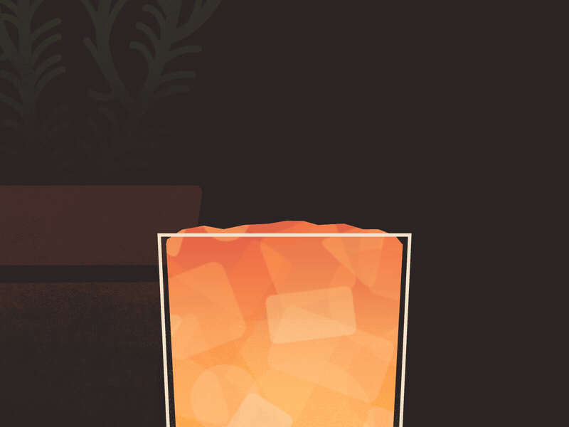 Cocktail Mai Tai Animation Garnish