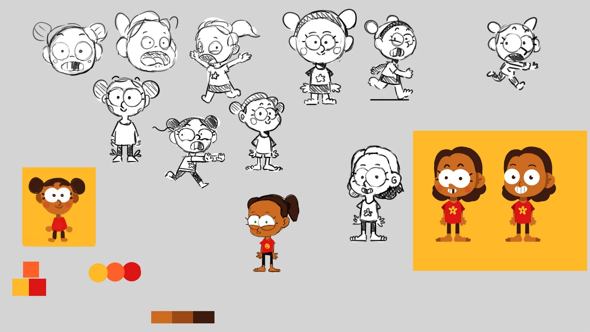 2D Wrong Songs 3 year old rough concept illustrations