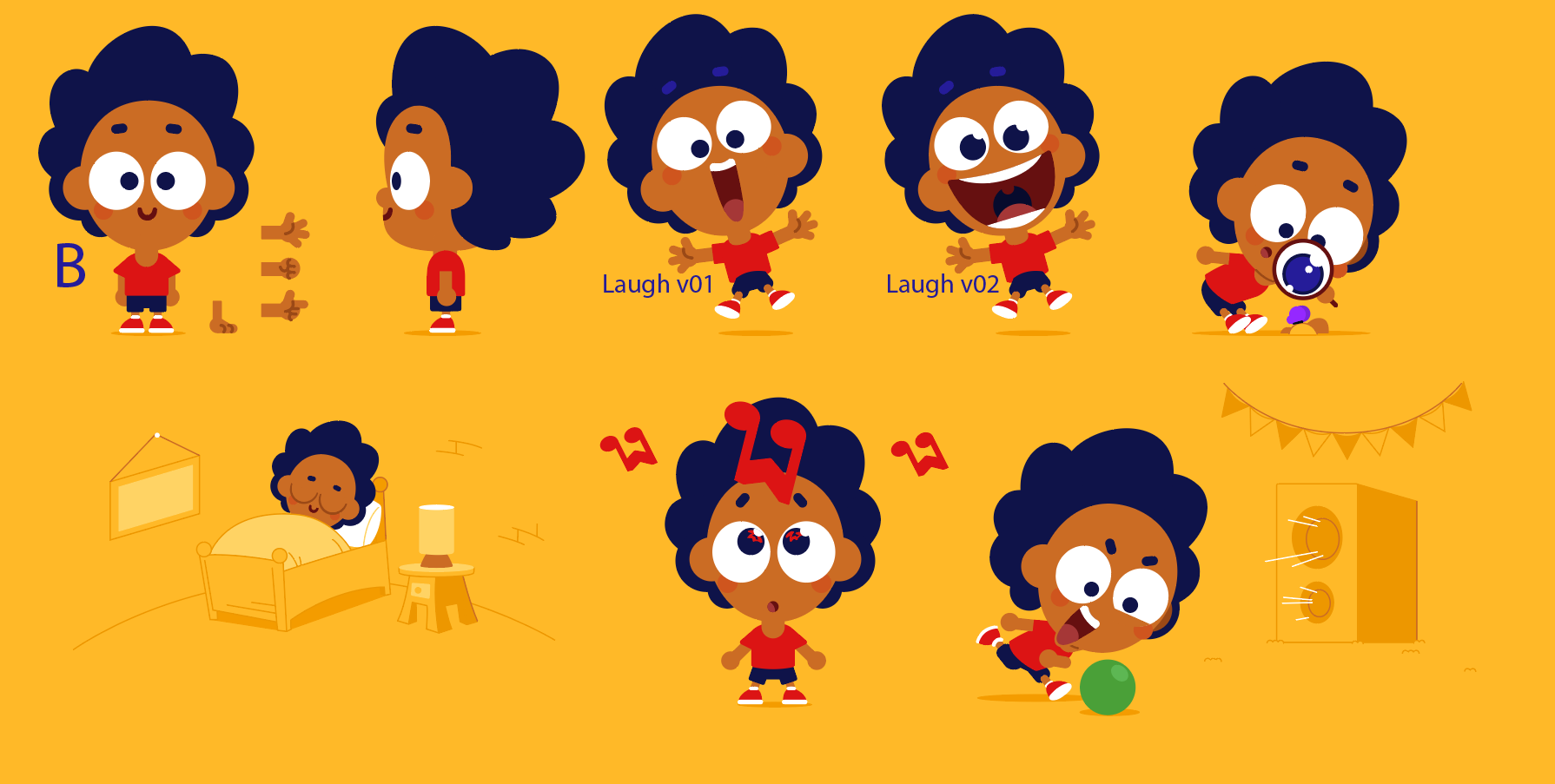 2d jingle boy character concepts