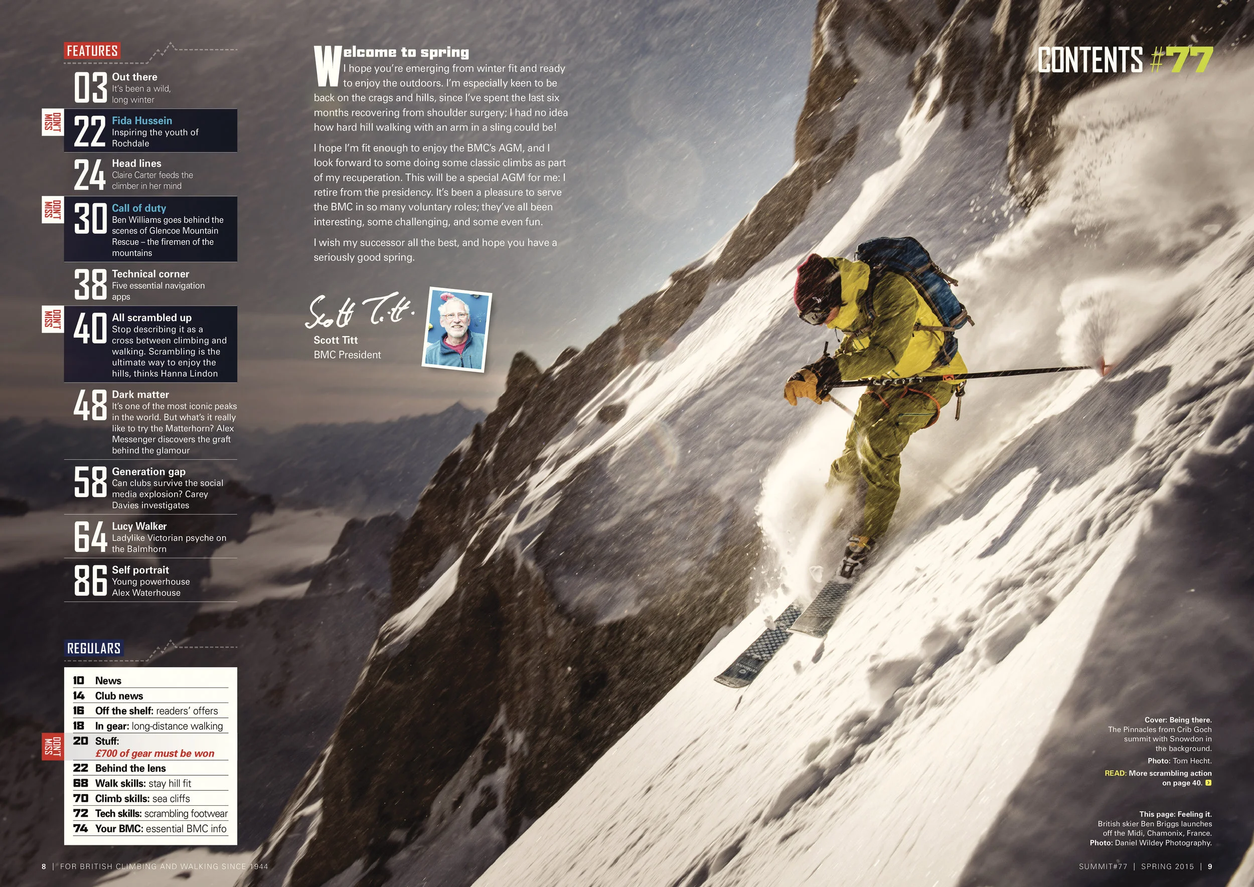 Double page spread in BMC's Summit magazine