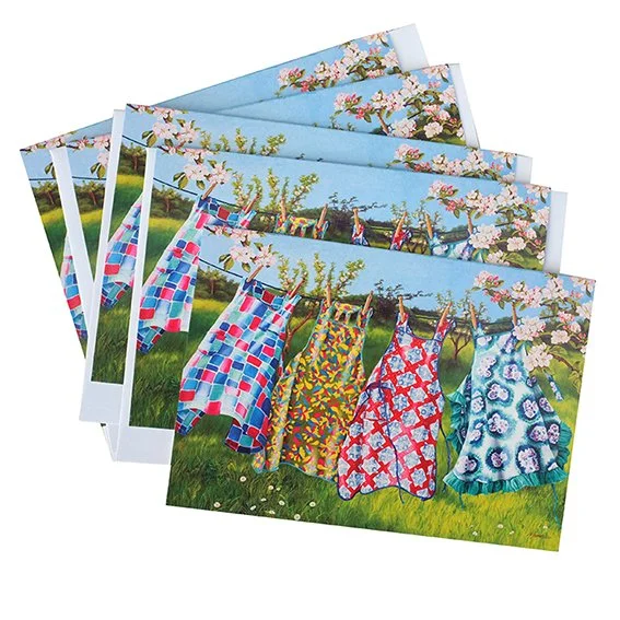 Spring Clean Greetings Cards - pack of 5